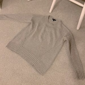 J Crew grey cotton sweater, small